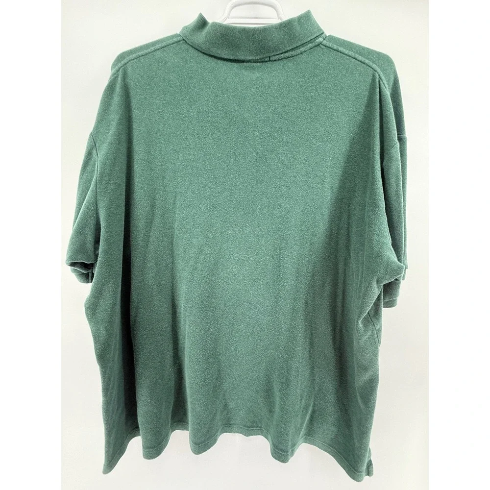 Polo Ralph Lauren Green Cotton‎ Polo Shirt Mens 2XB Orange Pony Logo shortsleeve